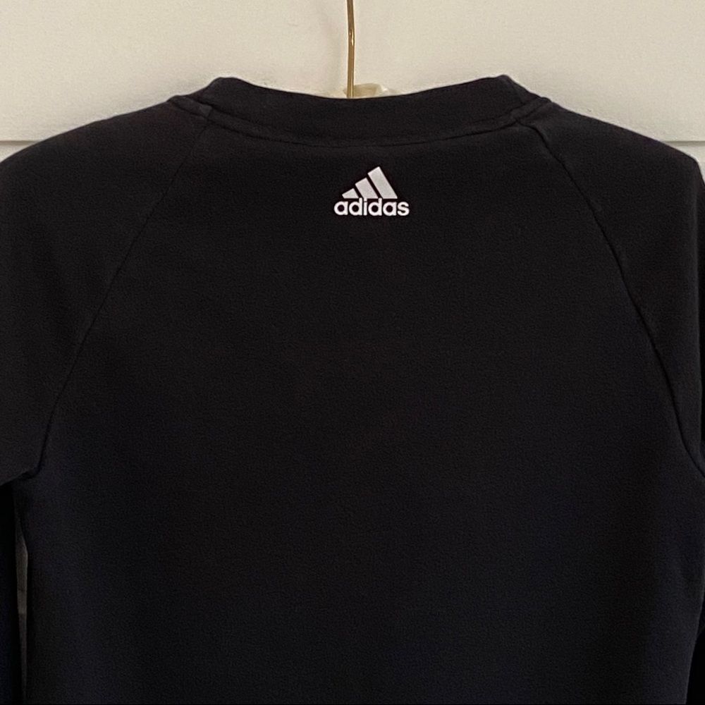 Adidas Essentials Black Crew Neck Sweatshirt S - image 5